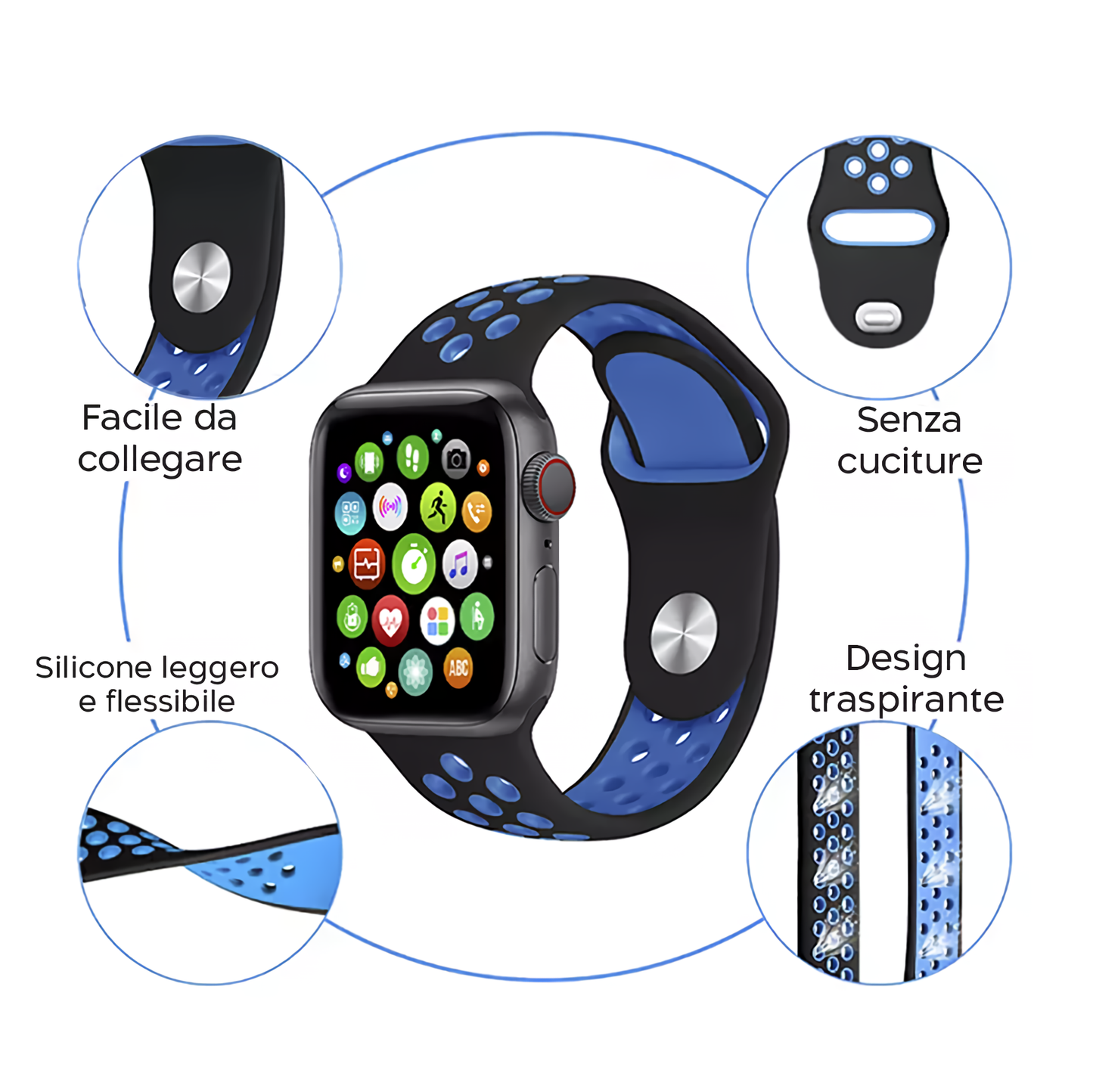 Reloj inteligente Watch T55 +auriculares