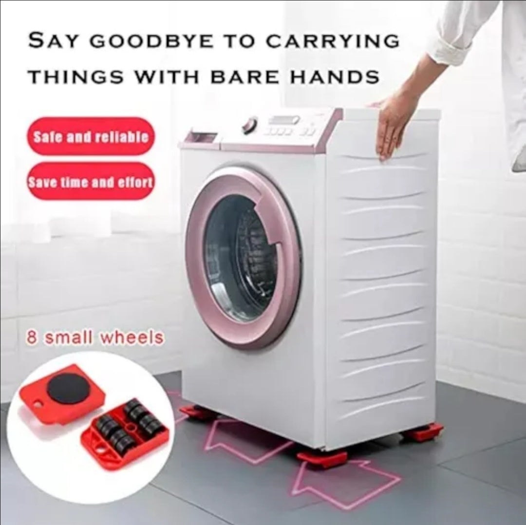 EasyLift™ Cargador De Muebles Pesados                           Kit 4 Ruedas + Palanca